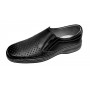 Pantofi barbati casual din piele naturala - Model perforat Negru 504N